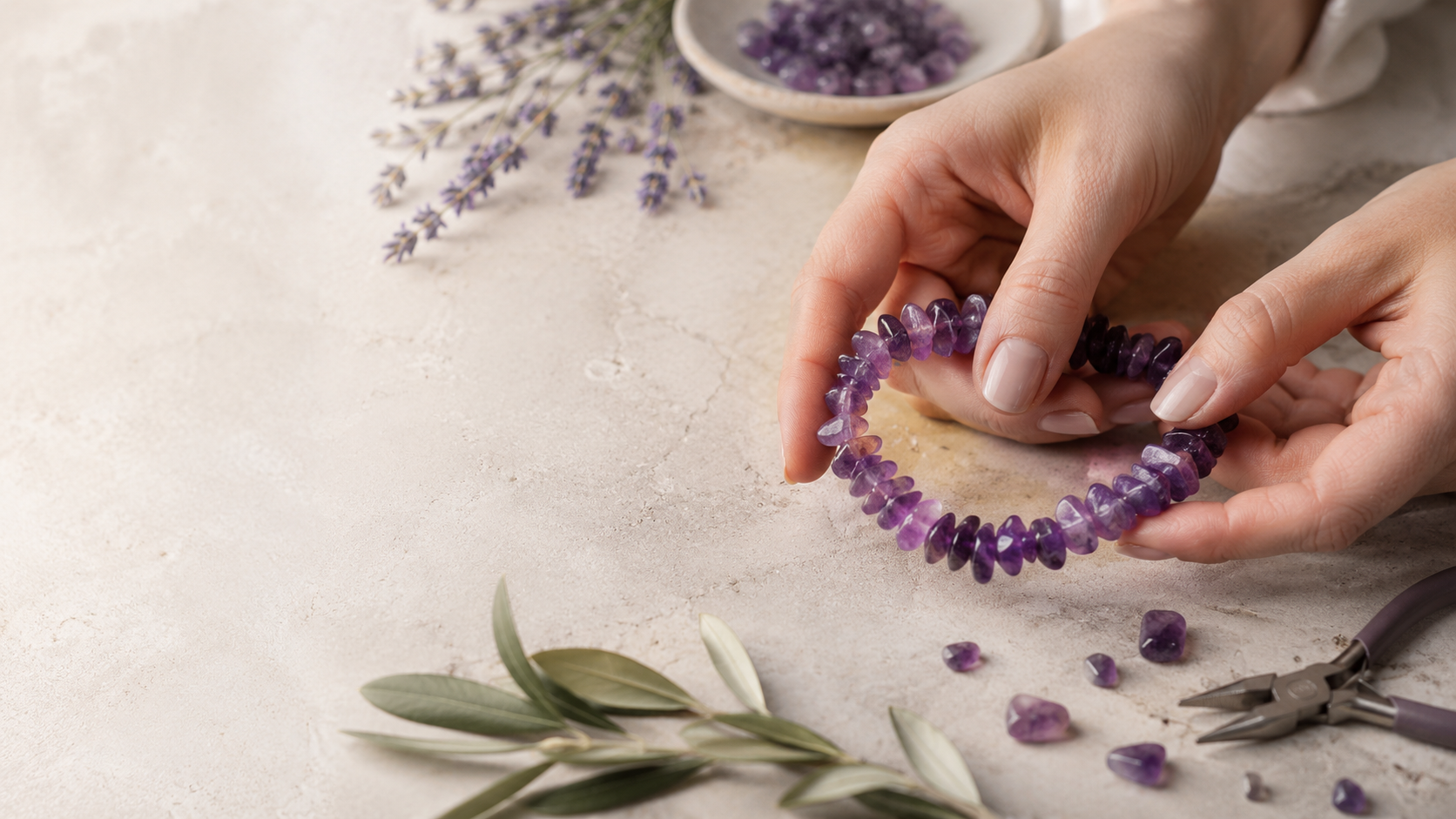 Handmade artisan jewellery process